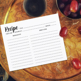 Minimale eenvoudige ontvangstkaart