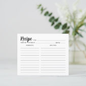 Minimale eenvoudige ontvangstkaart (Staand voorkant)