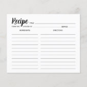 Minimale eenvoudige ontvangstkaart (Voorkant)