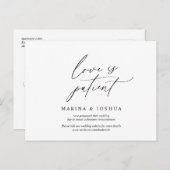 Minimale eenvoudige, opnieuw geëvenaarde uitnodigi briefkaart (Voorkant / Achterkant)