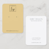 Minimale Eenvoudige orchreaal Geel Verpletter Vert Visitekaartje (Voorkant / Achterkant)