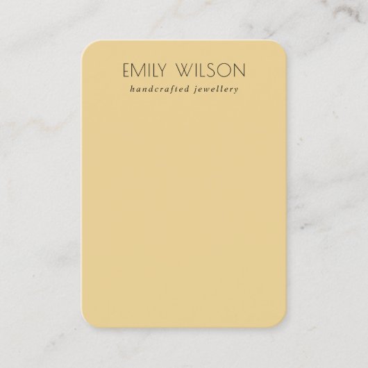 Minimale eenvoudige orkaangele, blanco juwelen visitekaartje (Voorkant)