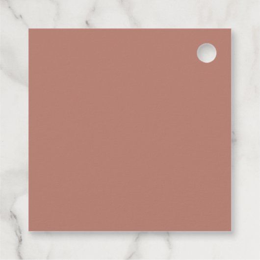 Minimale eenvoudige oude rozen bruiloft bedankjes labels (Achterkant)