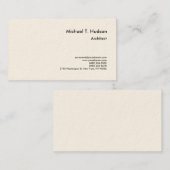 Minimale Eenvoudige Plain Architect Signature Crea Visitekaartje (Voorkant / Achterkant)