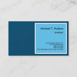 Minimale Eenvoudige Plain Architect Sky & Ocean Bl Visitekaartje