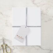 Minimale, eenvoudige, prettige feestelijke kerst cadeaulabel (Met Touw)