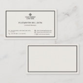 Minimale Eenvoudige Professionele Logo Visitekaartje (Voorkant / Achterkant)