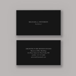 Minimale eenvoudige professionele sjabloon visitekaartje