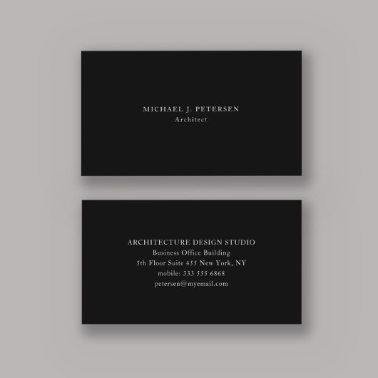 Minimale eenvoudige professionele sjabloon visitekaartje