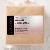 Minimale, eenvoudige roos goudzuskaars etiket (Insitu)