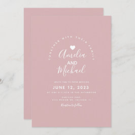 Minimale Eenvoudige Roze Wijnverbinding Kaart