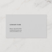 Minimale eenvoudige schone elegante netwerkconsult visitekaartje (Achterkant)