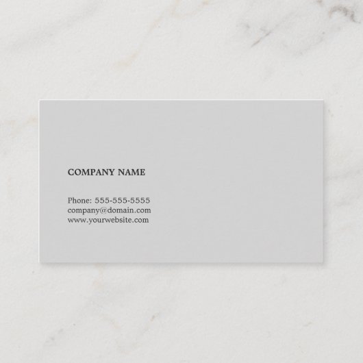 Minimale eenvoudige schone elegante netwerkconsult visitekaartje (Achterkant)