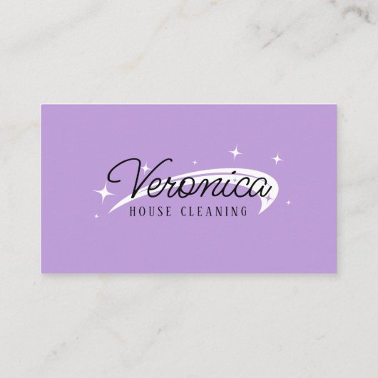 Minimale eenvoudige schoonmaakdiensten voor witte  visitekaartje (Achterkant)