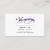 Minimale eenvoudige schoonmaakdiensten voor witte visitekaartje (Voorkant)