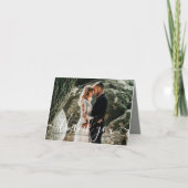 Minimale eenvoudige scriptfoto bedankkaart (Voorkant)