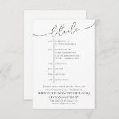 Minimale eenvoudige Sjabloon van de Chronologie va (Voorkant / Achterkant)