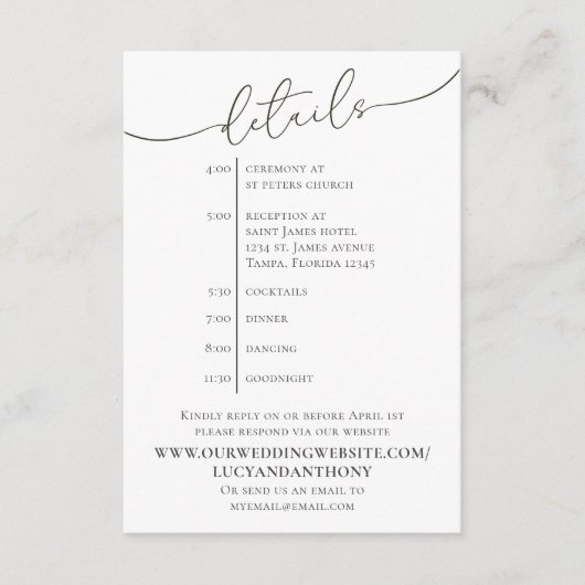 Minimale eenvoudige Sjabloon van de Chronologie va (Voorkant)