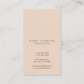 Minimale eenvoudige standaard voor elke verticale  visitekaartje (Achterkant)