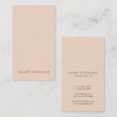 Minimale eenvoudige standaard voor elke verticale  visitekaartje (Voorkant / Achterkant)