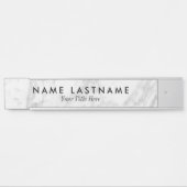 Minimale eenvoudige, stijlvolle, grijze, witte mar deurbordje (Voorkant)