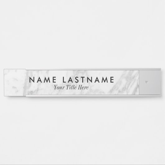 Minimale eenvoudige, stijlvolle, grijze, witte mar deurbordje (Voorkant)