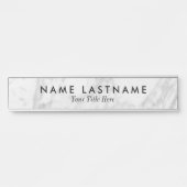 Minimale eenvoudige, stijlvolle, grijze, witte mar deurbordje (Voorkant)