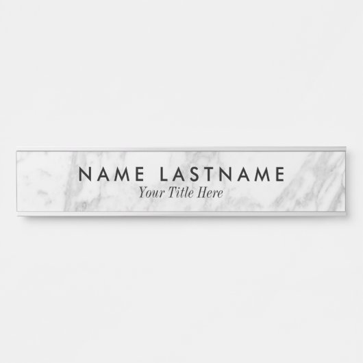 Minimale eenvoudige, stijlvolle, grijze, witte mar deurbordje (Voorkant)