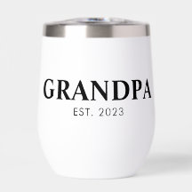 Minimale Eenvoudige Tekst Opa Opgericht Jaar