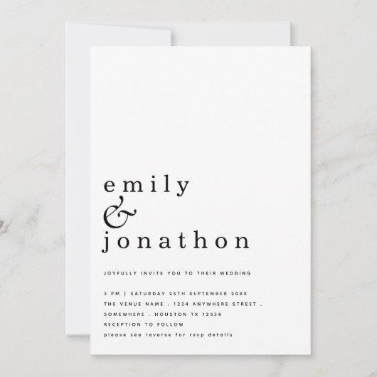 Minimale Eenvoudige tekst QR-code Alle kleuren bru Kaart (Voorkant)