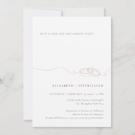 Minimale eenvoudige trouwring Blush Engagement Par Kaart