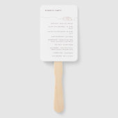 Minimale eenvoudige trouwringen | Blush Pink-progr Handwaaier (Achterkant)