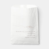 Minimale Eenvoudige Trouwringen Blush Roze Trouwen Bedankzakje (Voorkant)