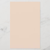 Minimale Eenvoudige Typografie Pastel Peach 5.5x8. Flyer (Achterkant)