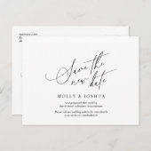 Minimale eenvoudige uitstelprocedure voor weddensc briefkaart (Voorkant / Achterkant)