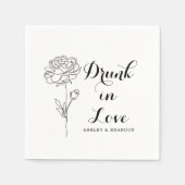 Minimale Eenvoudige Vloerbruiloft Napkins Servet (Voorkant)