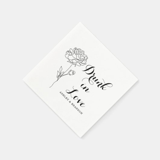 Minimale Eenvoudige Vloerbruiloft Napkins Servet (Hoek)