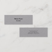 Minimale, eenvoudige vormgeving voor professionals mini visitekaartje (Voorkant / Achterkant)