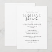 Minimale eenvoudige Vrijgezellenfeest elegante Sja Kaart (Voorkant / Achterkant)