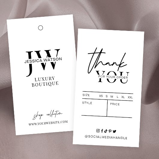 Minimale eenvoudige wasprijskaarten Logo Label oph Visitekaartje