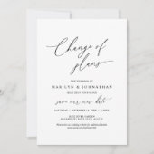 Minimale Eenvoudige Wijziging van plannen, trouwen Kaart (Voorkant)