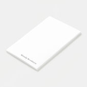 Minimale Eenvoudige Witte Klassieke Masculine Post-it® Notes (Schuin)