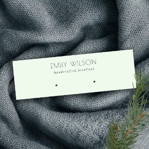 Minimale Eenvoudige Zachte Groene Aqua Veroorzitti Mini Visitekaartje