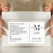 Minimale eenvoudige zakelijke Logo-productingredië Rechthoekige Sticker