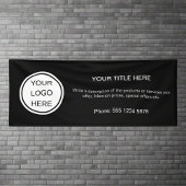 Minimale eenvoudige zakelijke Logo-promotietekst Spandoek