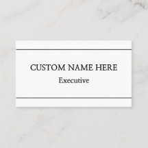 Minimale & Eenvoudige Zakelijke Visitekaart