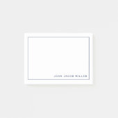 Minimale Eenvoudige Zeemachtgrens Post-it® Notes (Voorkant)