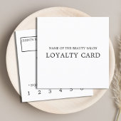 Minimale eenvoudige zwarte bruine elegant klantenkaartje