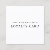 Minimale eenvoudige zwarte bruine elegant klantenkaartje (Voorkant)