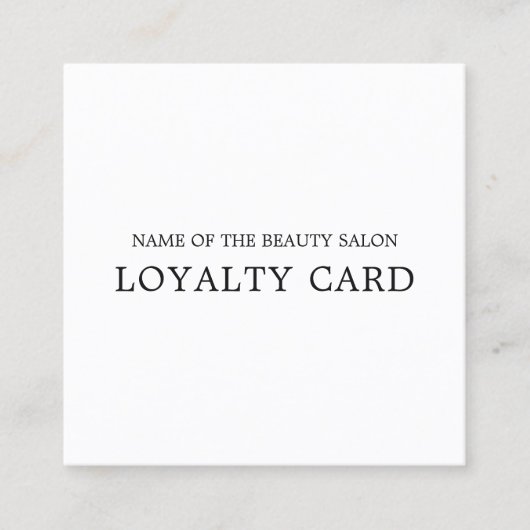 Minimale eenvoudige zwarte bruine elegant klantenkaartje (Voorkant)